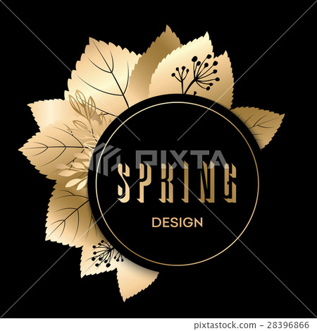 Golden spring design. Vector illustration. Big 28396866