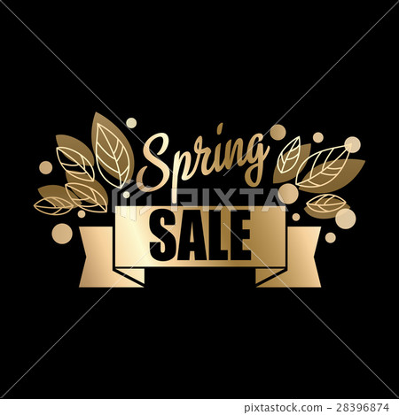 Golden spring design. Vector illustration. Big 28396874