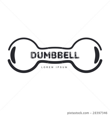 Graphic logo template with horizontal iron cast Graphic logo template with horizontal iron cast 28397346