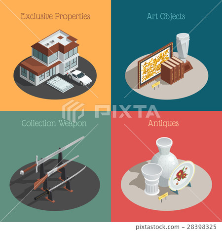Auction Square Compositions Set 28398325