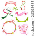 Watercolor ribbons set 28398685