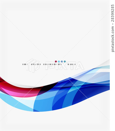 Colorful elegant wave creative layout 28399285