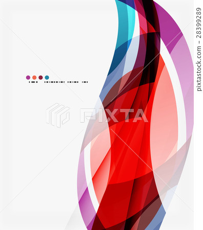 Colorful elegant wave creative layout 28399289