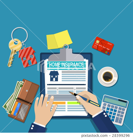 home insurance form concept home insurance form concept 28399296