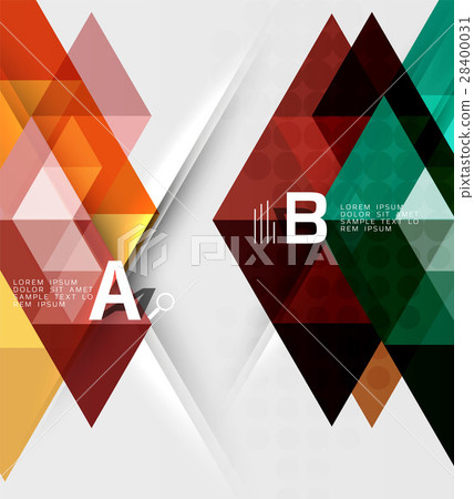 Infographic template - triangle tiles background Infographic template - triangle tiles background 28400031