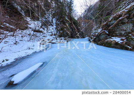 Valea lui Stan Gorge in winter, Romania 28400054
