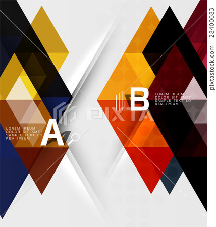 Transparent triangle tiles banner Transparent triangle tiles banner 28400083