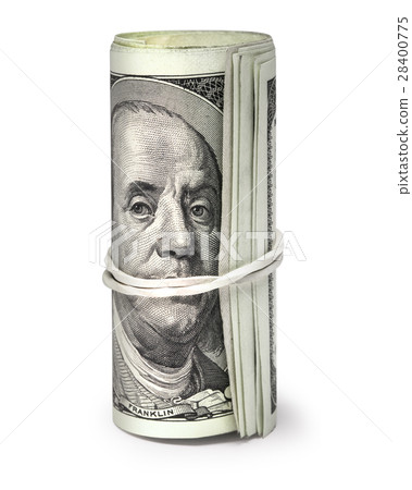 dollar roll isolated on white 28400775