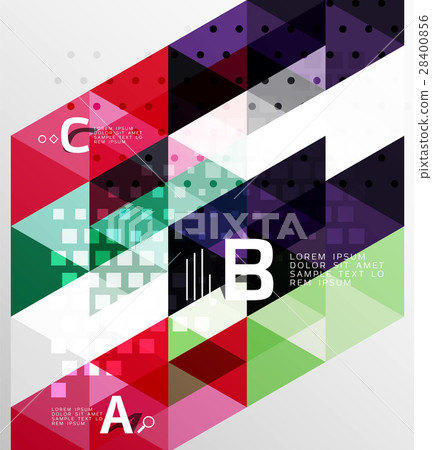 Vector geometric abstract background - Stock Illustration [28400856 ...