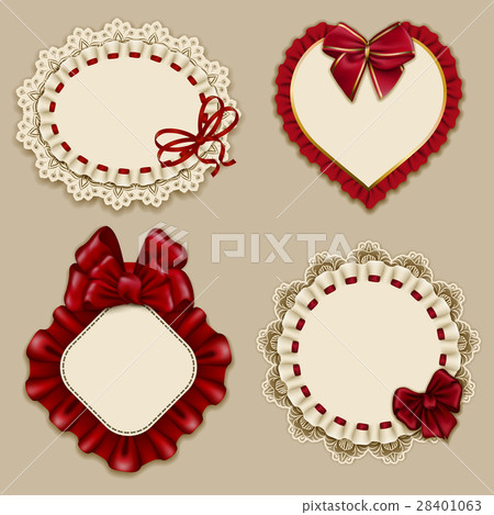 Set of elegant templates frame design 28401063