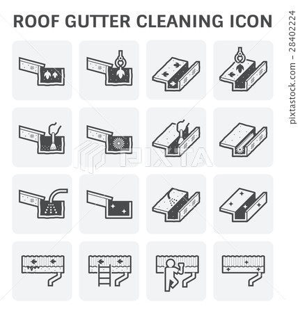 Gutter Cleaning Icon 28402224