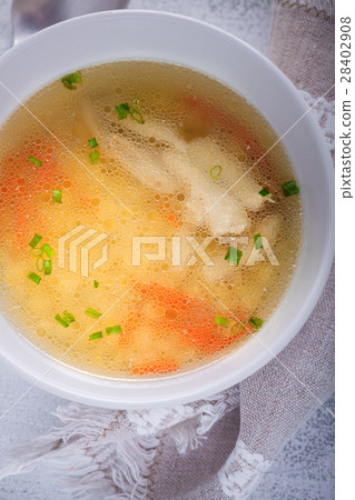 Fresh chicken soup 28402908