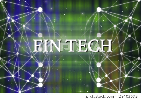 Fin Texh Text on Technology connection background, Distributed ledger technology,Fin tech network conncept Fin Texh Text on Technology connection background, Distributed ledger technology,Fin tech network conncept 28403572