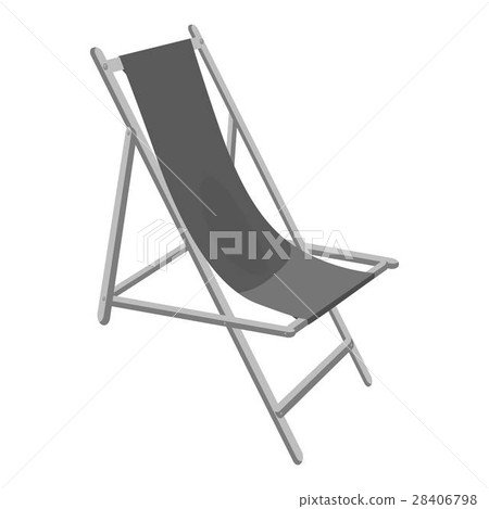 Lounger icon, gray monochrome style Lounger icon, gray monochrome style 28406798