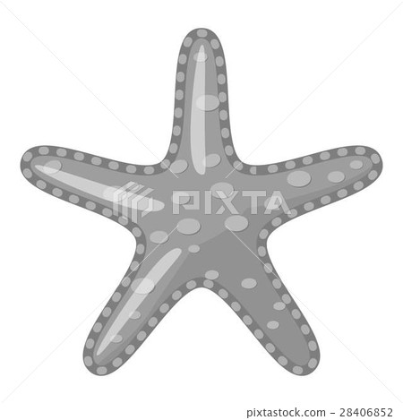 Starfish icon, gray monochrome style Starfish icon, gray monochrome style 28406852