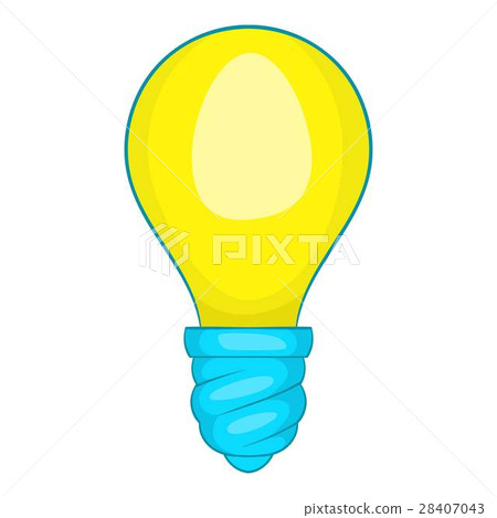 Lamp bulb icon, cartoon style 28407043
