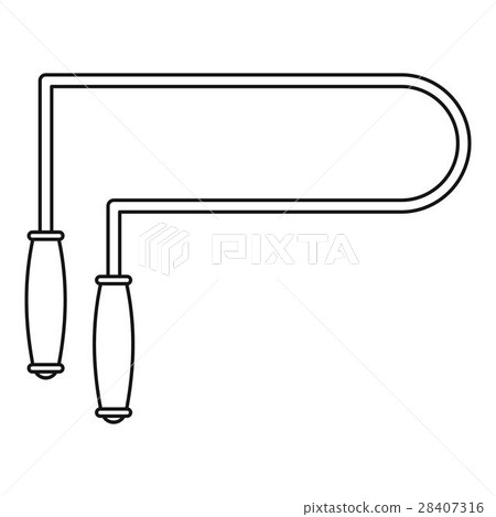 Skipping rope icon, outline style-插圖素材 [28407316] - PIXTA圖庫