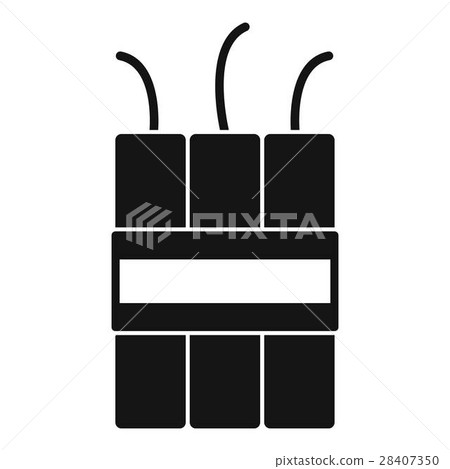 Dynamite Explosives Icon Simple Style Stock Illustration