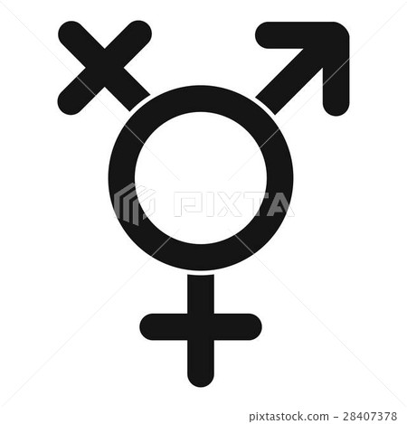 Transgender sign icon, simple style 28407378