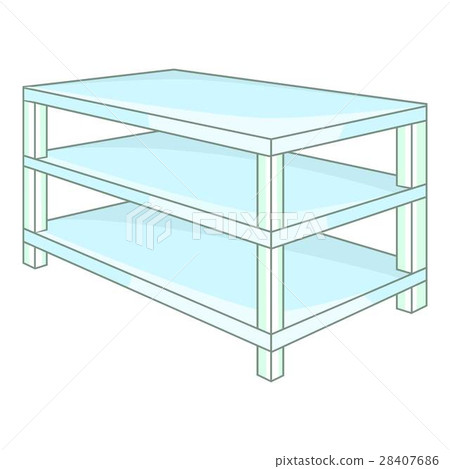 Industrial shelving icon, cartoon style Industrial shelving icon, cartoon style 28407686