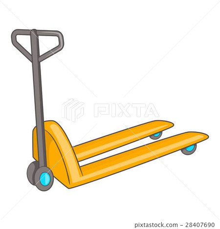 Hand truck icon, cartoon style 28407690