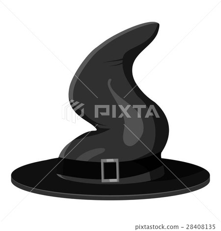 Witch hat icon, gray monochrome style 28408135