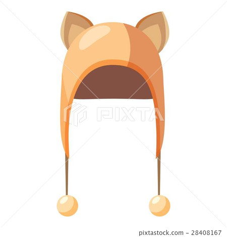 Winter hat icon, cartoon style 28408167