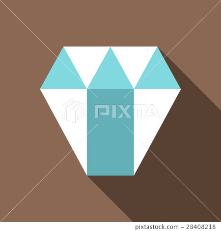 Diamond icon, flat style 28408218