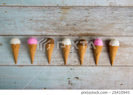 various ice creams 28410945