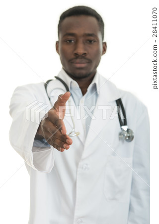 Closeup portrait smiling black healthcare Closeup portrait smiling black healthcare 28411070