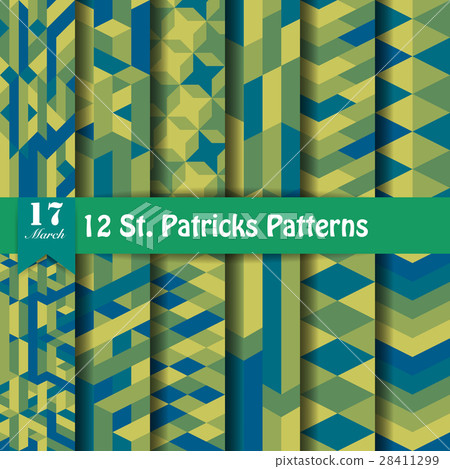 Set of St. Patricks Day Patterns 28411299