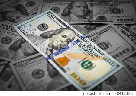 Background of Hundreds bills dollar Background of Hundreds bills dollar 28412386