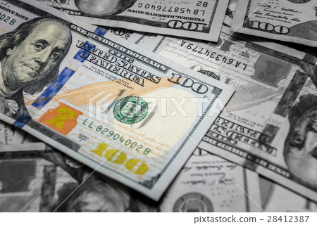 Background of Hundreds bills dollar  28412387