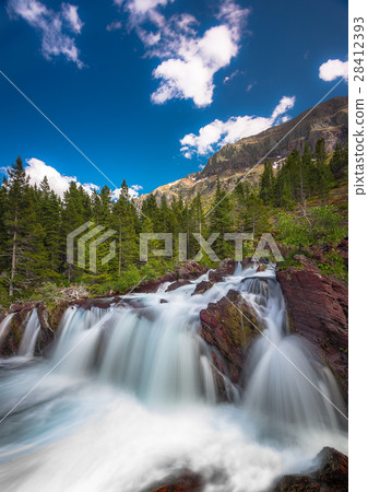 Red Rock Falls, Glacier National Park USA 28412393