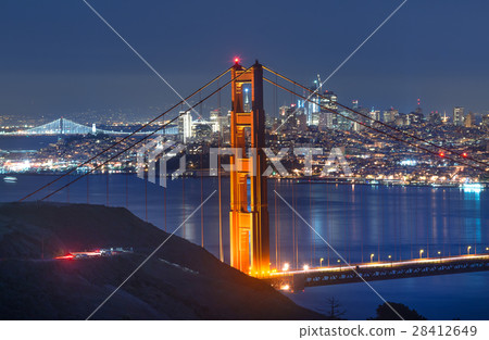 Golden Gate Bridge and Downtown San Francisco 28412649