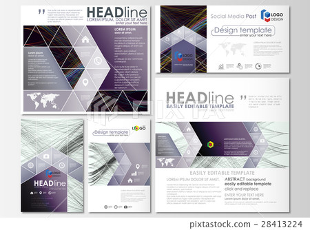 Social media posts set. Business templates. Cover Social media posts set. Business templates. Cover 28413224