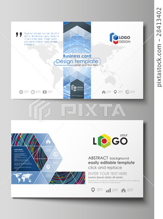 Business card templates. Easy editable layout Business card templates. Easy editable layout 28413402