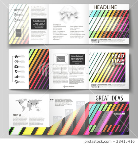 Business templates for tri fold square brochures 28413416