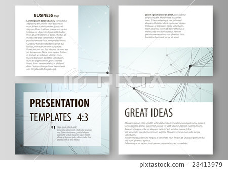 Set of business templates for presentation slides 28413979