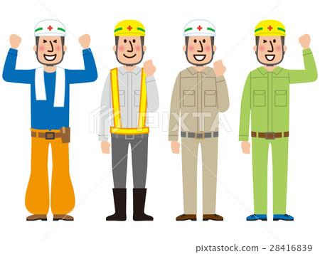 Construction site worker vector 28416839