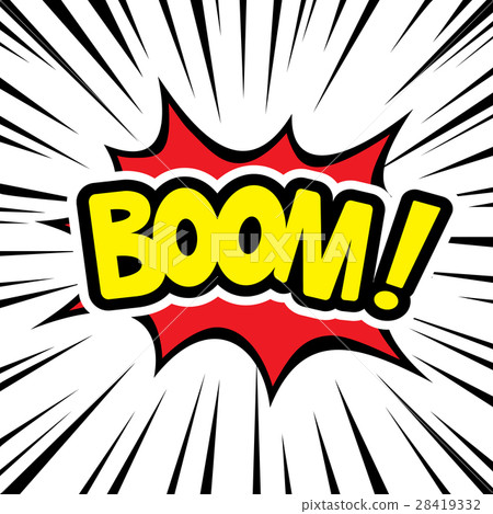 Comic graphic design for explosion blast BOOM Comic graphic design for explosion blast BOOM 28419332