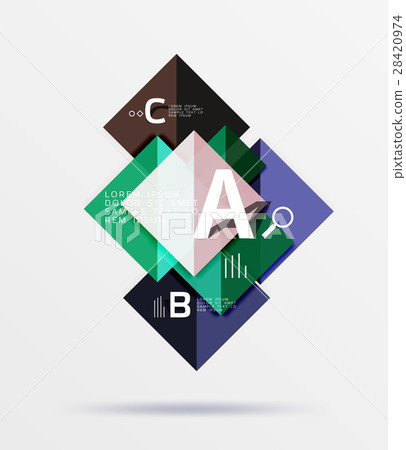 Square geometric abstract background 28420974