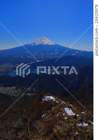 Misaka山中富士山冬天藍天富士山 Misaka山中富士山冬天藍天富士山 28420979
