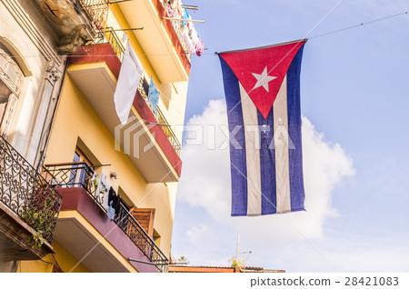 Cuban flag in Havana 28421083