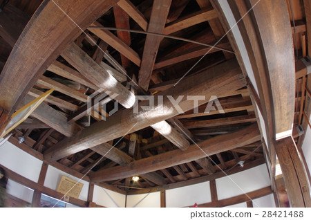 信州國寶松本城天頂頂層結構Junki（飛濺）結構 28421488