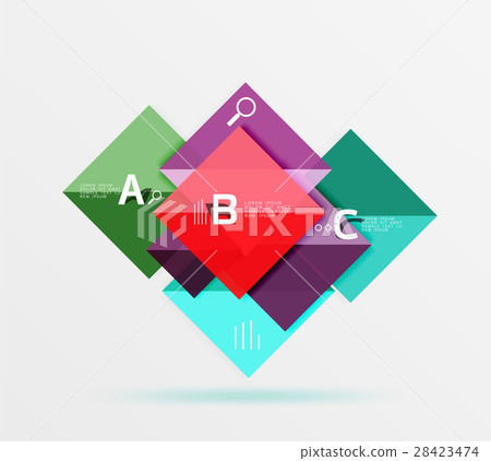 Glossy squares with text, abstract geometric Glossy squares with text, abstract geometric 28423474