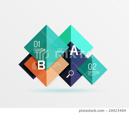 Glossy squares with text, abstract geometric Glossy squares with text, abstract geometric 28423484