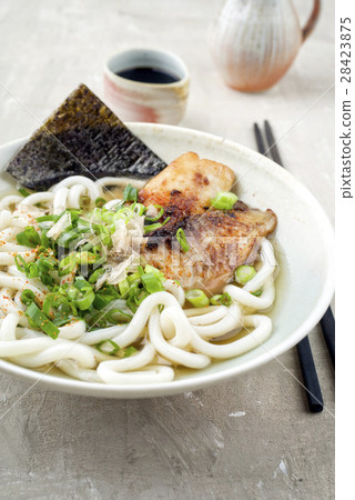 Udon Fish Soup in Bowl Udon Fish Soup in Bowl 28423875