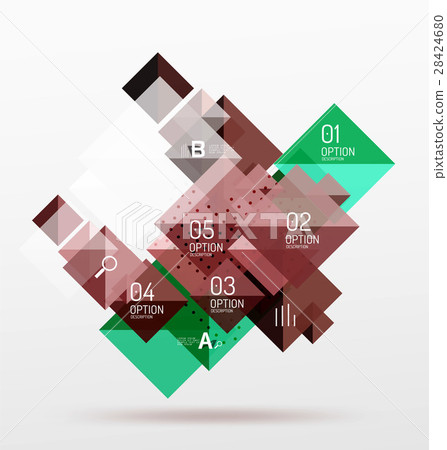 Modern square composition, abstract banner 28424680