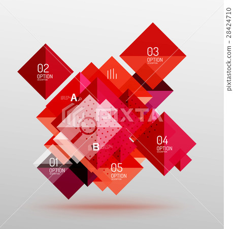 Modern square composition, abstract banner Modern square composition, abstract banner 28424710